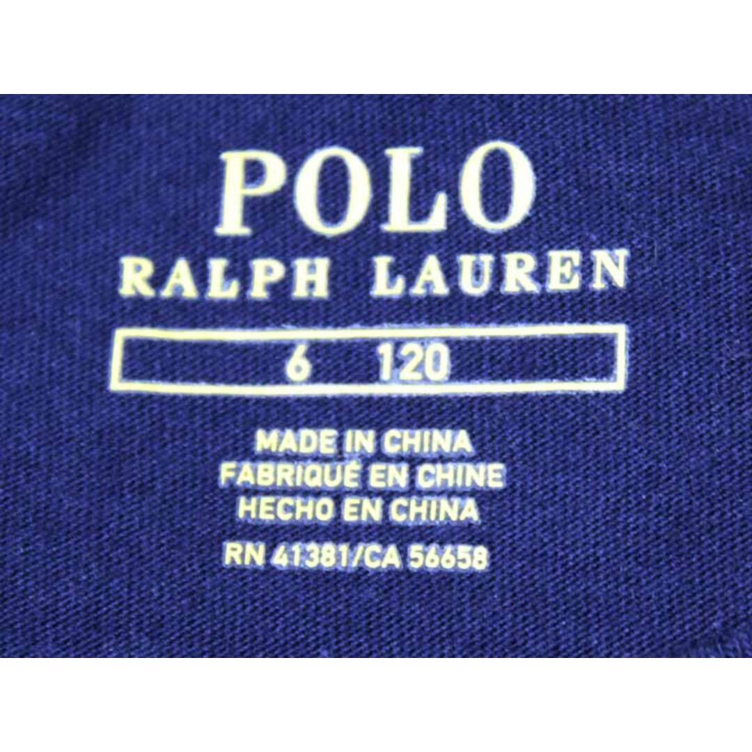 Ralph Lauren(ラルフローレン)の《ラルフローレン/Ralph Lauren》120cm 半袖Tシャツ/半袖カットソー 紺【中古】子供服 キッズ kids 女の子 夏 615032 tops キッズ/ベビー/マタニティのキッズ服女の子用(90cm~)(Tシャツ/カットソー)の商品写真