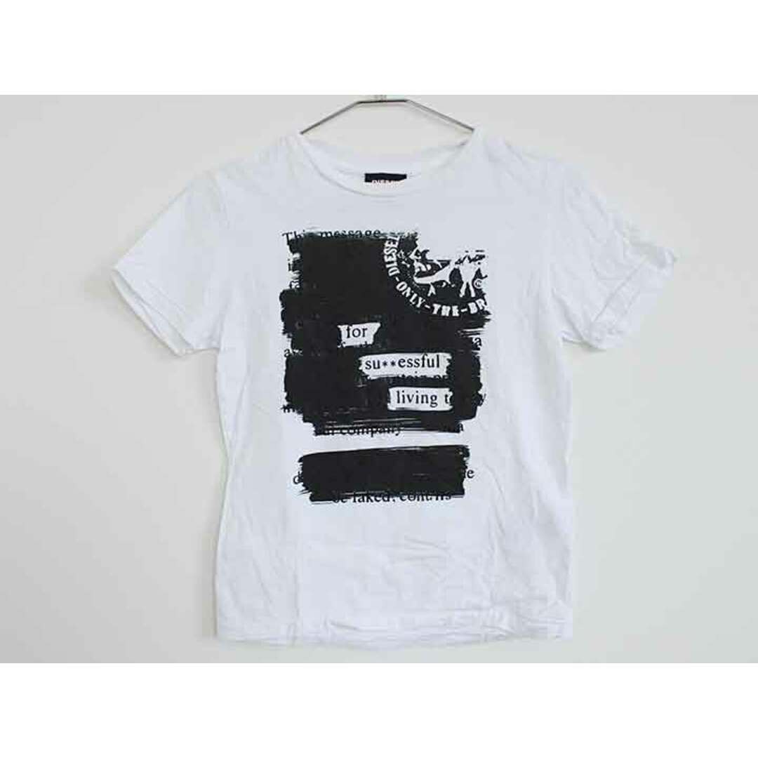 DIESEL(ディーゼル)の†ディーゼルキッズ/DIESEL kids†130cm(8) 半袖Tシャツ/半袖カットソー 白【中古】子供服 キッズ kids 男の子 女の子 夏 426022 tops キッズ/ベビー/マタニティのキッズ服女の子用(90cm~)(Tシャツ/カットソー)の商品写真