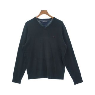 トミーヒルフィガー(TOMMY HILFIGER)のTOMMY HILFIGER トミーヒルフィガー ニット・セーター XL 紺 【古着】【中古】(ニット/セーター)