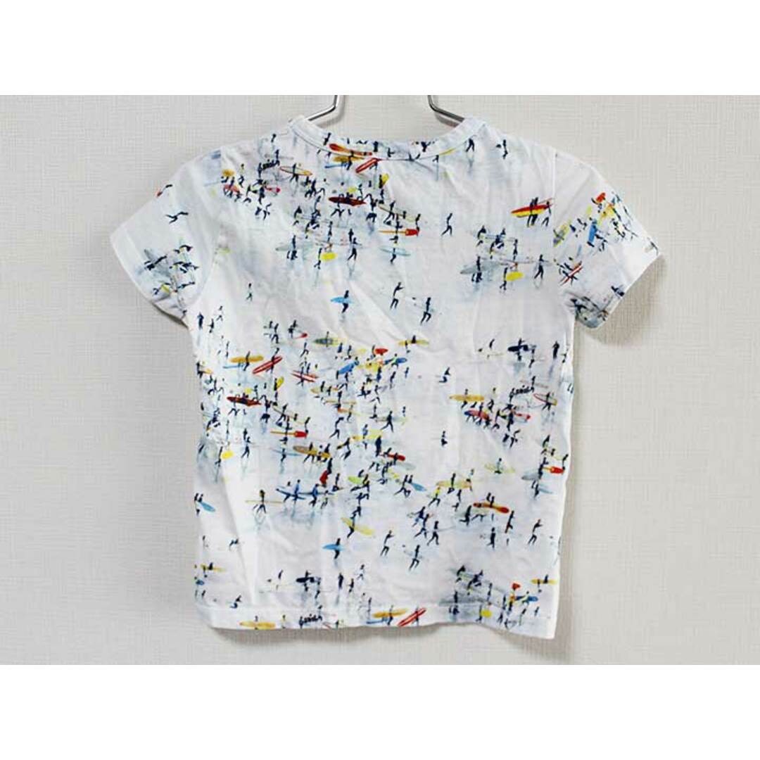 Paul Smith(ポールスミス)の《ポールスミスジュニア/Paul Smith JUNIOR》110cm 半袖Tシャツ/半袖カットソー 白×ブルー系【中古】子供服 キッズ kids 男の子 夏 035032 tops キッズ/ベビー/マタニティのキッズ服女の子用(90cm~)(Tシャツ/カットソー)の商品写真