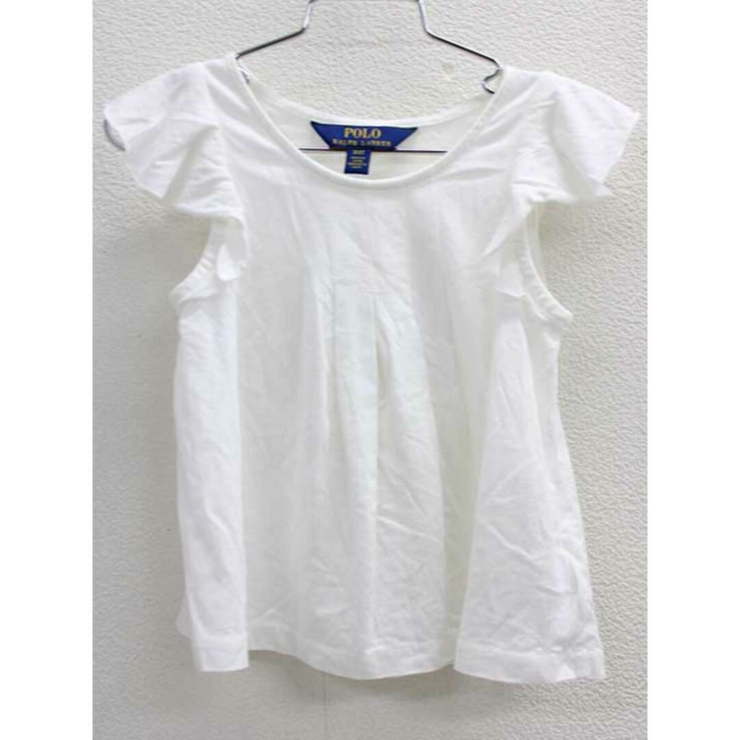 Ralph Lauren(ラルフローレン)の▽ラルフローレン/Ralph Lauren▽100cm 半袖カットソー/半袖Tシャツ 白【中古】子供服 キッズ kids 女の子 夏 507032 tops キッズ/ベビー/マタニティのキッズ服女の子用(90cm~)(Tシャツ/カットソー)の商品写真