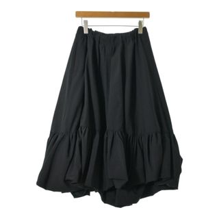 コムデギャルソン(COMME des GARCONS)のCOMME des GARCONS コムデギャルソン ひざ丈スカート S 黒 【古着】【中古】(ひざ丈スカート)