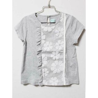 ハッカキッズ(hakka kids)の《ハッカ/HAKKA kids》120cm 半袖Tシャツ/半袖カットソー グレー×白【中古】子供服 キッズ kids 女の子 夏 606032 tops(Tシャツ/カットソー)