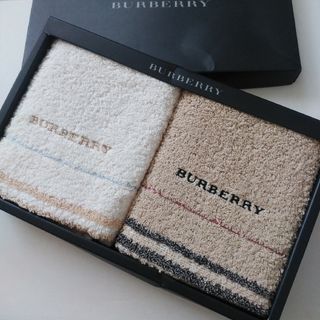 バーバリー(BURBERRY)の新品未使用　BURBERRY　バーバリーウォッシュタオル２枚(タオル/バス用品)