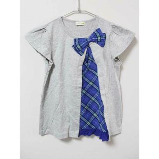 ニットプランナー(KP)の《ケーピー/KP》140cm 半袖Tシャツ/半袖カットソー グレー【中古】子供服 キッズ kids ジュニア 女の子 夏 906032 tops(Tシャツ/カットソー)