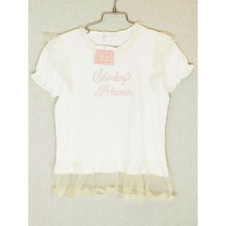 シャーリーテンプル(Shirley Temple)の新品 未使用品[シャーリーテンプル/Shirley Temple]140cm 半袖カットソー/半袖Tシャツ オフホワイト×クリーム色 子供服 キッズ kids ジュニア 女の子 夏 815032 tops(Tシャツ/カットソー)