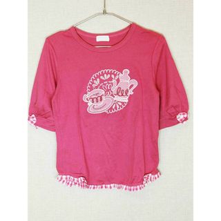 シャーリーテンプル(Shirley Temple)の[シャーリーテンプル/Shirley Temple]160cm 五分袖カットソー/半袖Tシャツ ピンク【中古】子供服 キッズ kids ジュニア 女の子 夏 815032 tops(Tシャツ/カットソー)