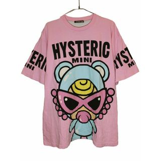 ヒステリックミニ(HYSTERIC MINI)の[ヒステリックミニ/HYSTERIC MINI]140cm 七分袖BIGカットソー/七分袖BIGTシャツ/チュニック ピンク【中古】子供服 キッズ kids ジュニア 女の子 夏 724032 tops(Tシャツ/カットソー)