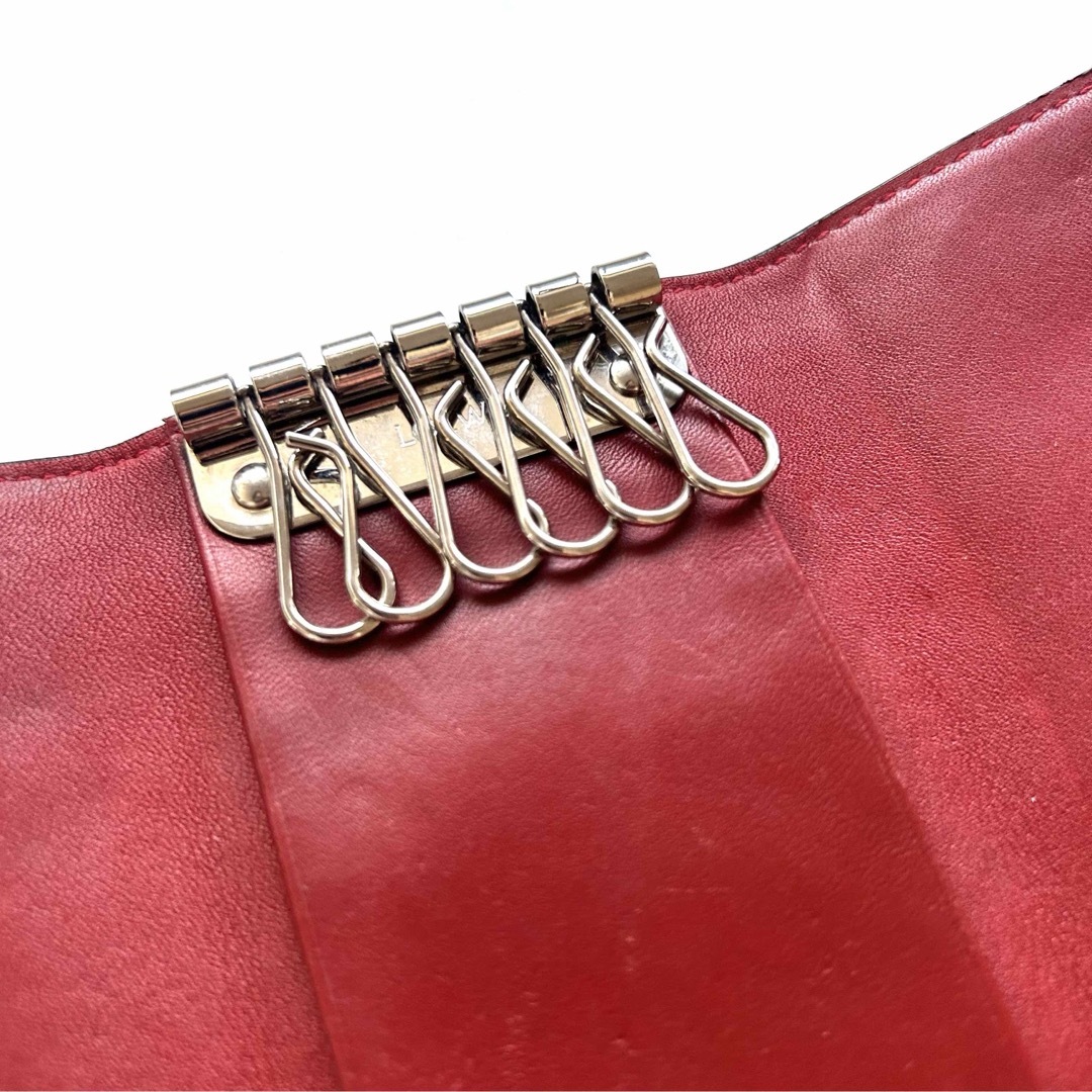 LOEWEロエベ キーケース レッド 赤 レディース メンズ 6連 LOEWEロエベ キーケース レッド 赤 レディース メンズ 6連