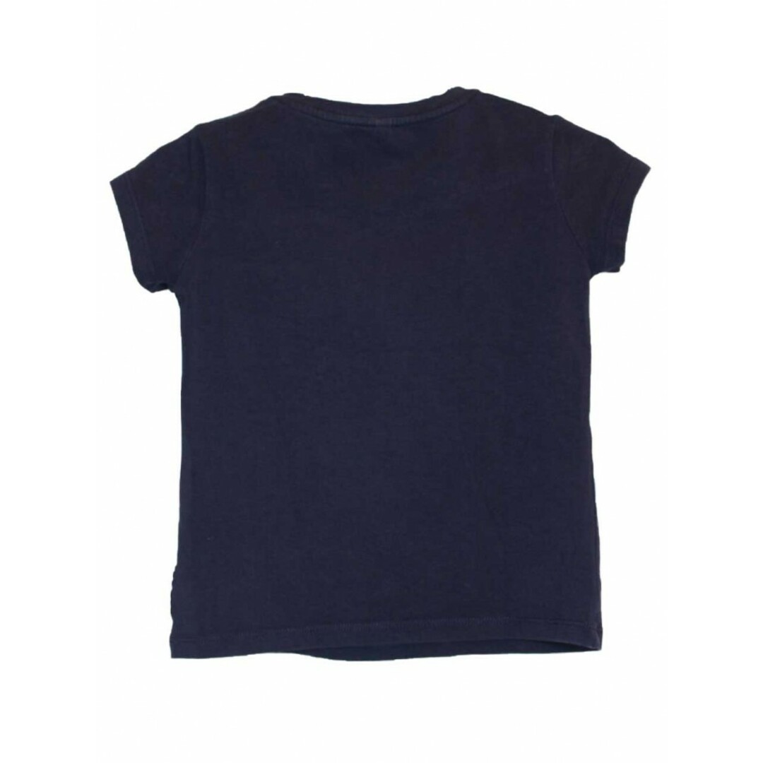 Armani(アルマーニ)の[アルマーニ ジュニア/Armani Junior]106cm 半袖カットソー/半袖Tシャツ 濃紺×ピンク系【中古】子供服 キッズ kids 女の子 夏 225032 tops キッズ/ベビー/マタニティのキッズ服女の子用(90cm~)(Tシャツ/カットソー)の商品写真