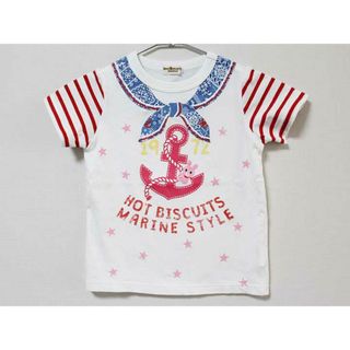 ホットビスケッツ(HOT BISCUITS)の《ミキハウス ホットビスケッツ/mikihouse HOT BISCUITS》100cm 半袖Tシャツ/半袖カットソー 白系【中古】子供服 キッズ kids 女の子 夏 824032 tops(Tシャツ/カットソー)