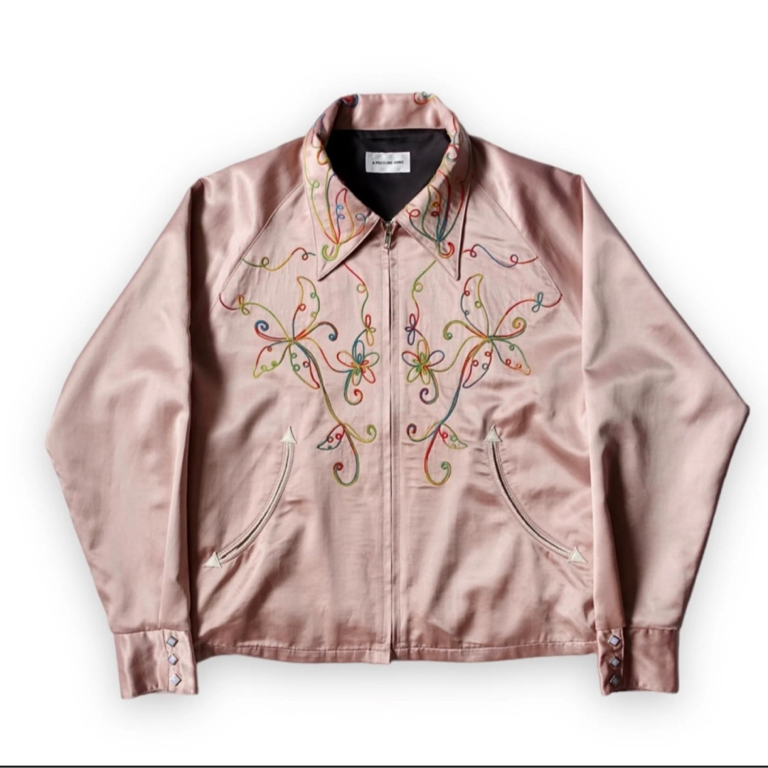 WACKO MARIA(ワコマリア)のRAINBOW EMBROIDERY WESTERN JACKET(pink) メンズのジャケット/アウター(ブルゾン)の商品写真