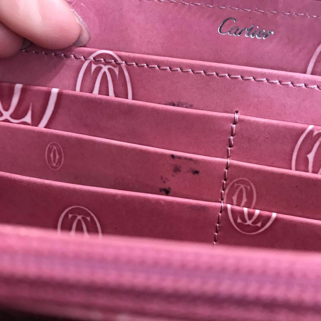 Cartier(カルティエ)の☆美品☆cartier　ハッピーバースデー　ラウンドファスナー長財布　ピンク レディースのファッション小物(財布)の商品写真