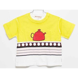 マルニ(Marni)の‡マルニ/MARNI‡104cm 半袖Tシャツ/半袖カットソー 黄色×白【中古】子供服 キッズ kids 男の子 女の子 夏 905032 tops(Tシャツ/カットソー)