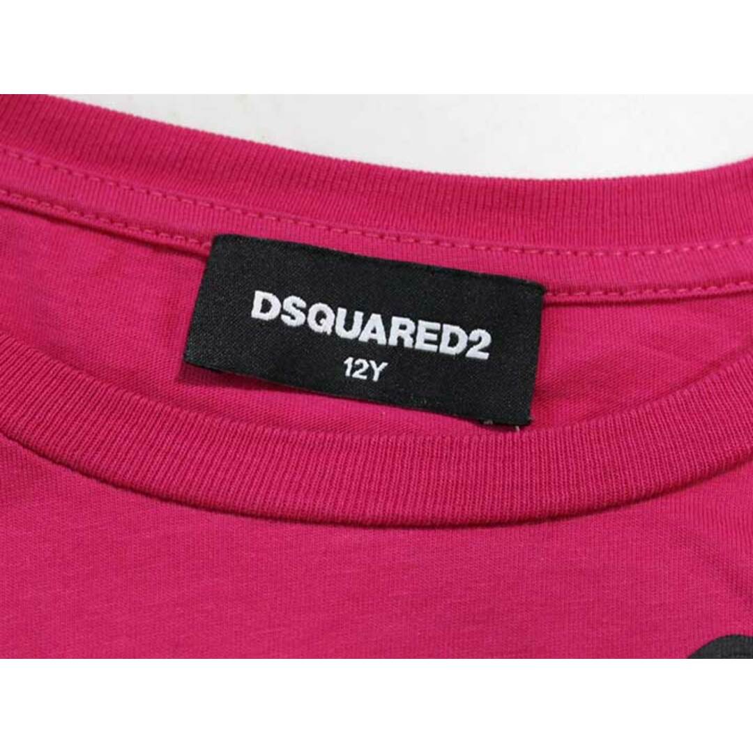 DSQUARED2(ディースクエアード)の☆ディースクエアード/Dsquared2☆150cm 半袖Tシャツ/半袖カットソー ピンク '21年製 【中古】子供服 キッズ kids ジュニア 女の子 夏 026032 tops キッズ/ベビー/マタニティのキッズ服女の子用(90cm~)(Tシャツ/カットソー)の商品写真