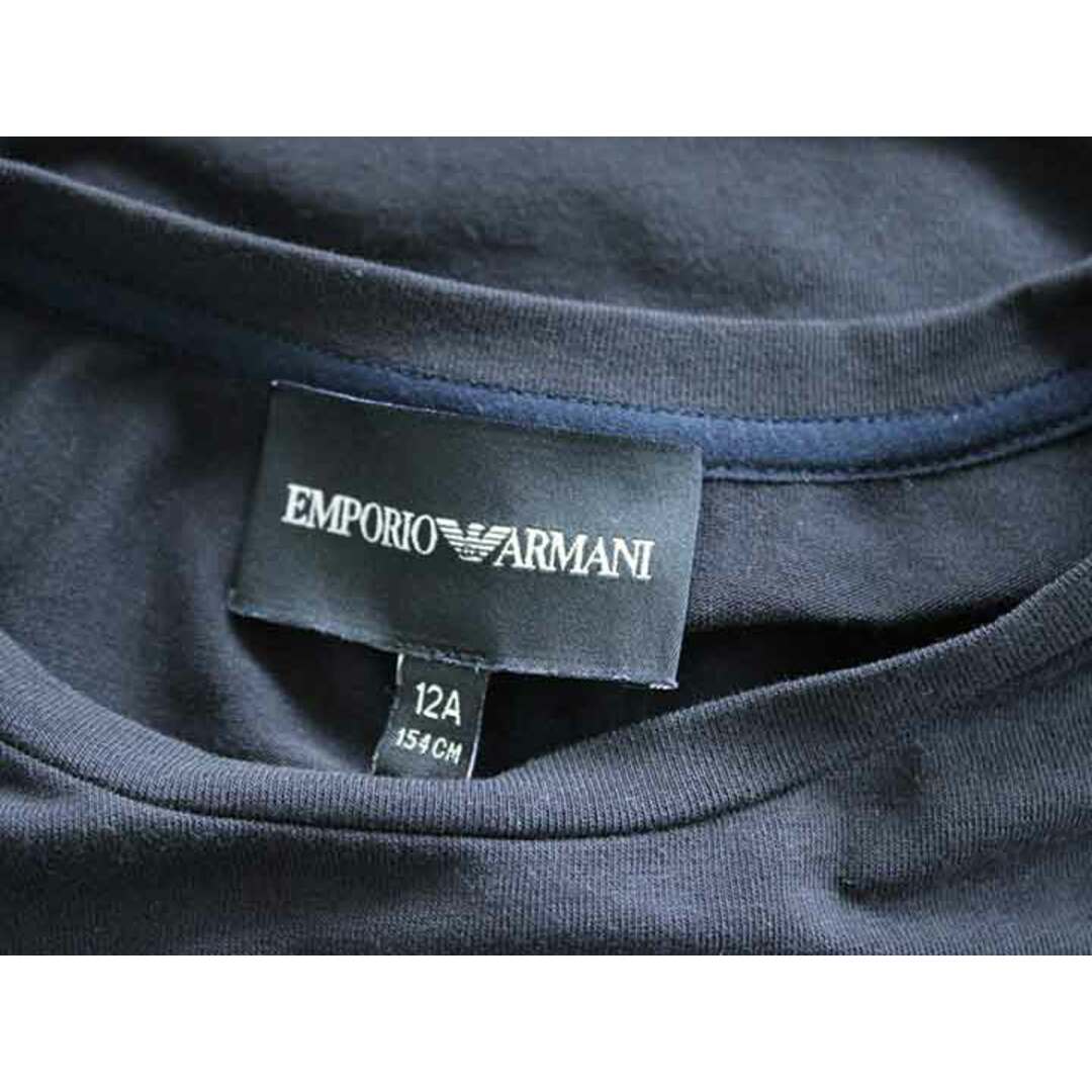 Emporio Armani(エンポリオアルマーニ)の†エンポリオ アルマーニ/EMPORIO ARMANI†154cm 半袖Tシャツ/半袖カットソー 黒 20年製【中古】子供服 キッズ kids ジュニア 女の子 夏 625032 tops キッズ/ベビー/マタニティのキッズ服女の子用(90cm~)(Tシャツ/カットソー)の商品写真