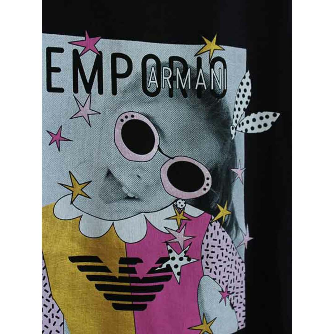 Emporio Armani(エンポリオアルマーニ)の†エンポリオ アルマーニ/EMPORIO ARMANI†166cm 半袖Tシャツ/半袖カットソー 黒 20年製【中古】子供服 キッズ kids ジュニア 女の子 夏 625032 tops キッズ/ベビー/マタニティのキッズ服女の子用(90cm~)(Tシャツ/カットソー)の商品写真