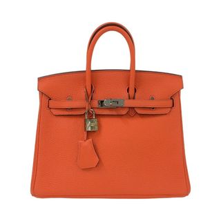 エルメス(Hermes)の　エルメス HERMES バーキン25 A刻 オレンジポピー シルバー金具 トゴ レディース ハンドバッグ(ハンドバッグ)