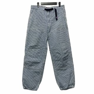 THE NORTH FACE PURPLE LABEL NT5804N ベルト付き ヒッコリーストライプ パンツ インディゴ×白 サイズ34 正規品 / 33800(その他)