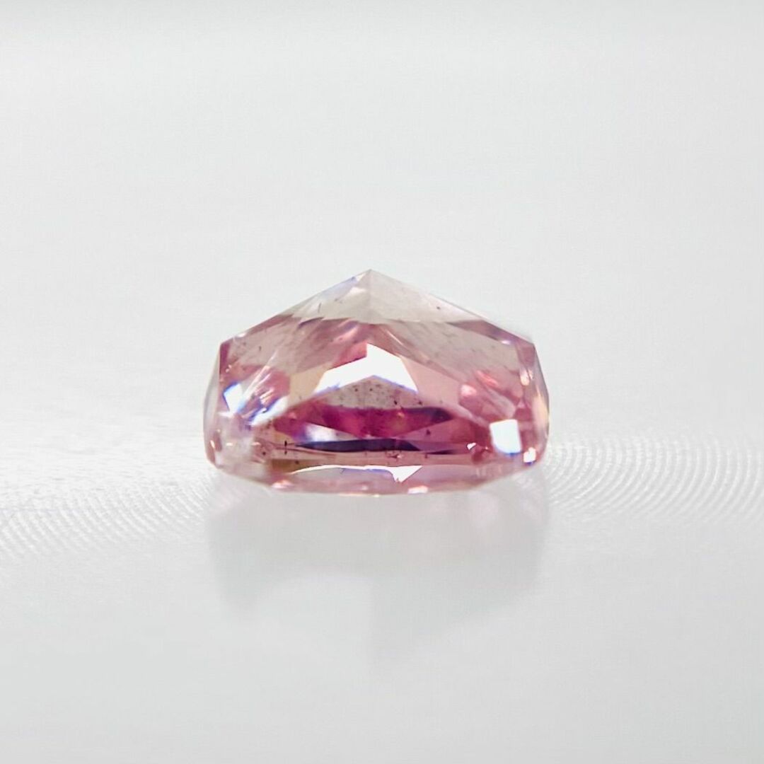 FANCY VIVID PURPLISH PINK 0.197ct X レディースのアクセサリー(その他)の商品写真