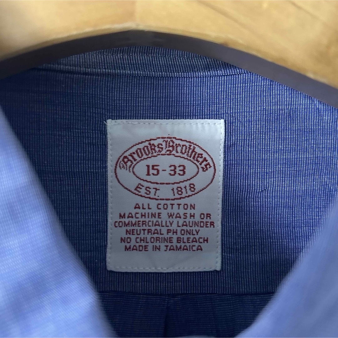 Brooks Brothers(ブルックスブラザース)の90s BrooksBrothers VINTAGE ビジネスシャツ　ブルー M メンズのトップス(シャツ)の商品写真