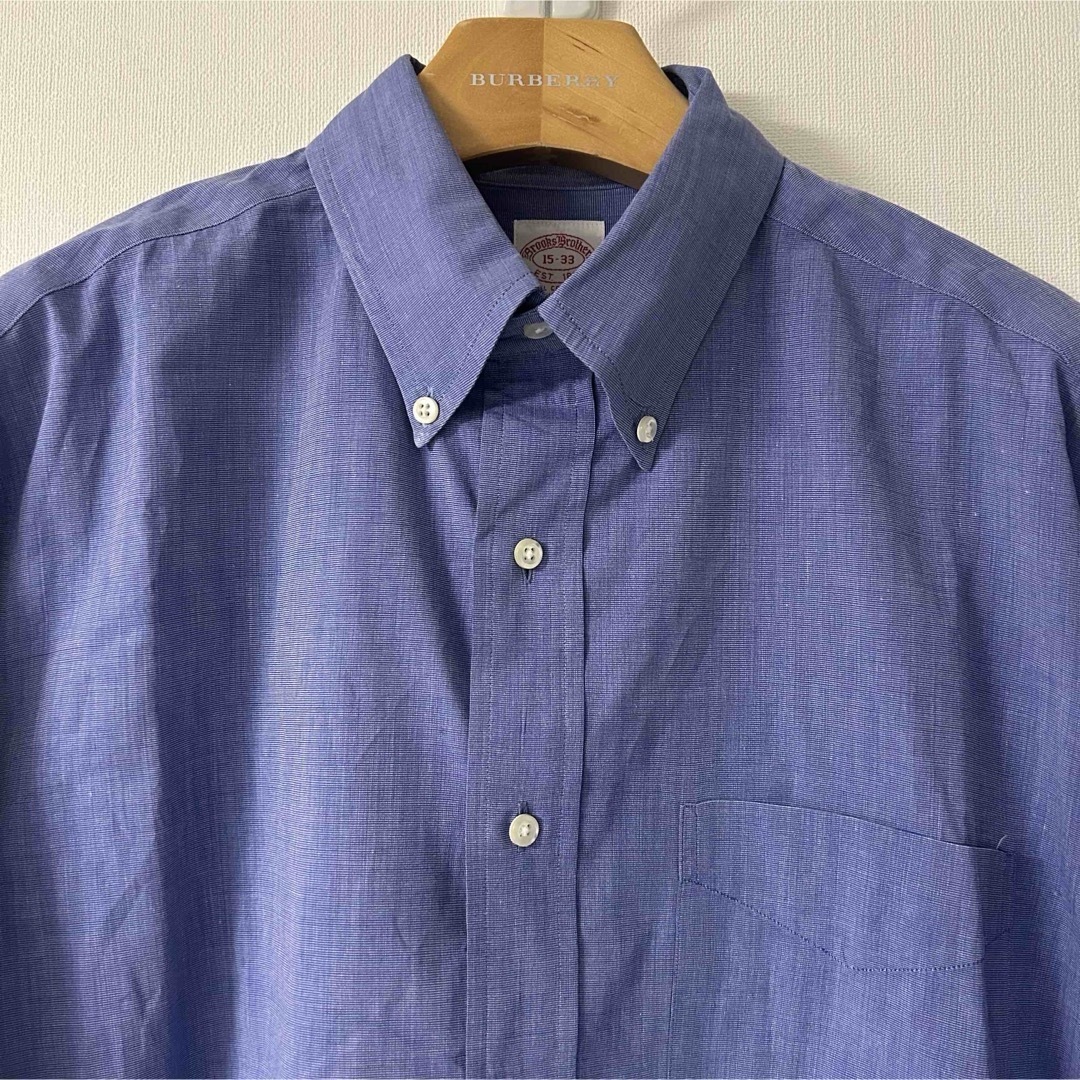 Brooks Brothers(ブルックスブラザース)の90s BrooksBrothers VINTAGE ビジネスシャツ　ブルー M メンズのトップス(シャツ)の商品写真