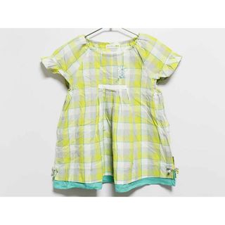 KP - ‡ニットプランナー/KP‡140cm 半袖ブラウス グリーン×グレー【中古】子供服 キッズ kids ジュニア 女の子 夏 906032 tops