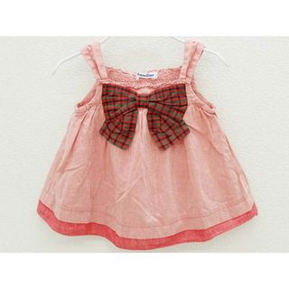 ファミリア(familiar)の[ファミリア/familiar]100cm ノースリーブブラウス 赤【中古】子供服 キッズ kids 女の子 夏 117022 tops(シャツ/カットソー)