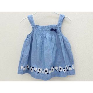 ファミリア(familiar)の[ファミリア/familiar]110cm ノースリーブブラウス ブルー【中古】子供服 キッズ kids 女の子 夏 117022 tops(シャツ/カットソー)