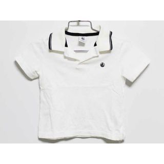 プチバトー(PETIT BATEAU)の‡プチバトー/PETIT BATEAU‡95cm 半袖スキッパーシャツ 白 '21年製【中古】子供服 キッズ kids 男の子 夏 206032 tops(シャツ/カットソー)