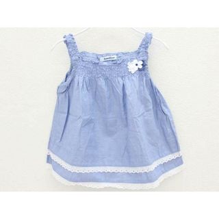 ファミリア(familiar)の[ファミリア/familiar]100cm ノースリーブブラウス ブルー【中古】子供服 キッズ kids 女の子 夏 117022 tops(シャツ/カットソー)