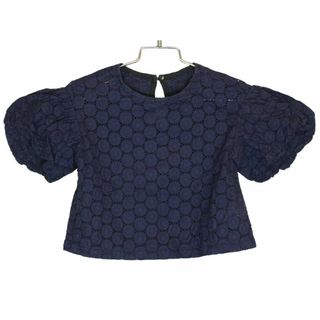 フィス(FITH)の[フィス/FITH]100cm 五分袖ブラウス 紺【中古】子供服 キッズ kids 女の子 夏 724032 tops(シャツ/カットソー)