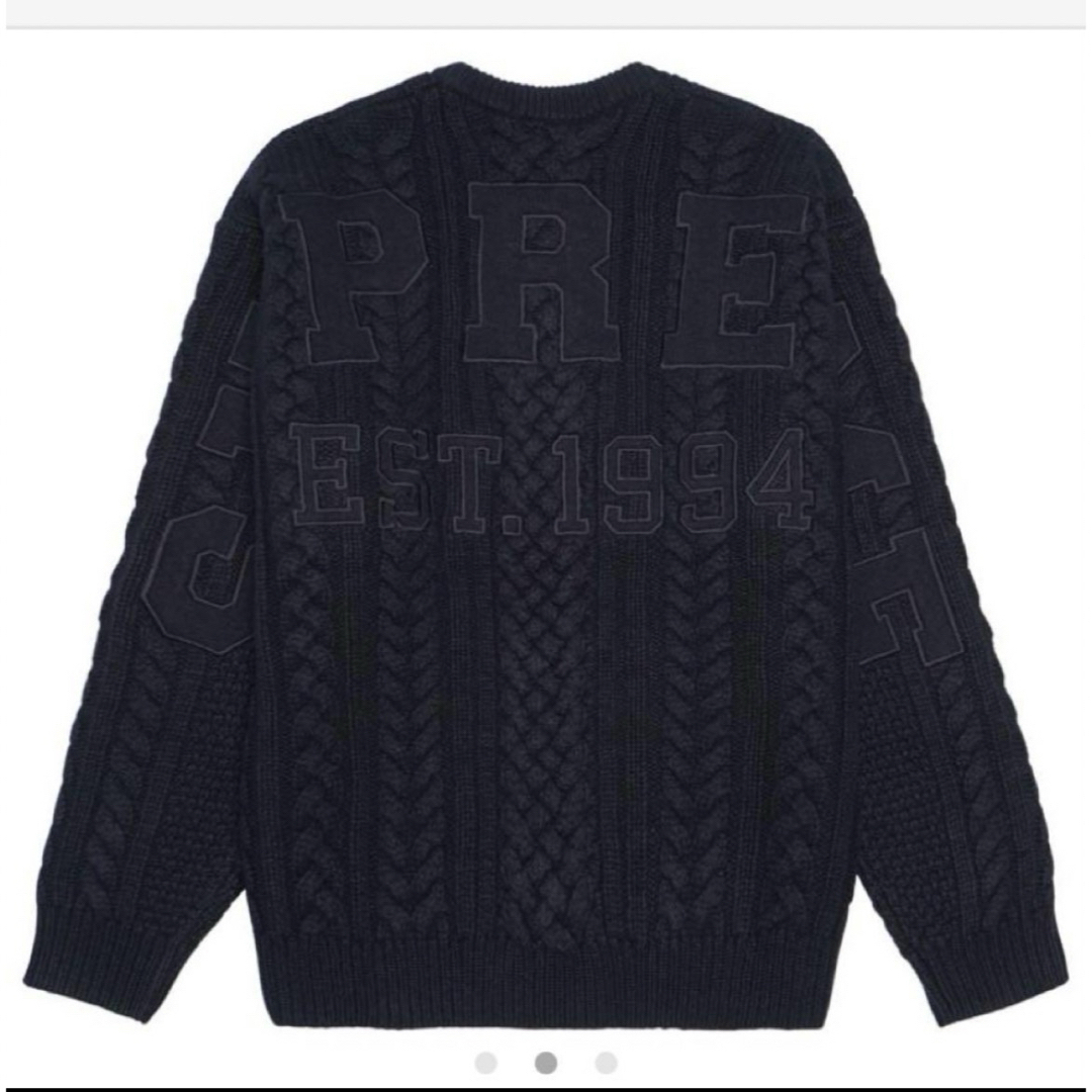 Supreme(シュプリーム)のSupreme Applique Cable Knit Sweater M メンズのトップス(ニット/セーター)の商品写真