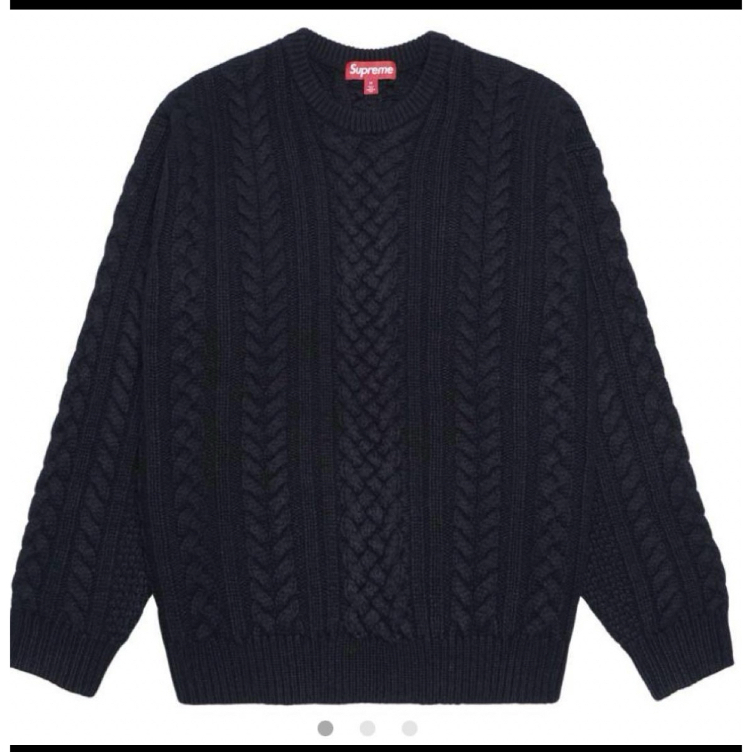 Supreme(シュプリーム)のSupreme Applique Cable Knit Sweater M メンズのトップス(ニット/セーター)の商品写真