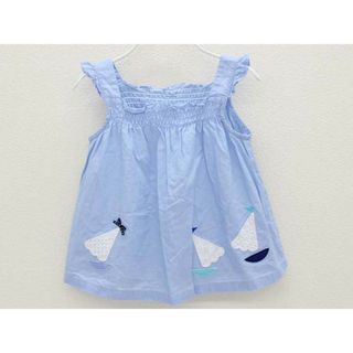 ファミリア(familiar)の[ファミリア/familiar]100cm ノースリーブブラウス 水色【中古】子供服 キッズ kids 女の子 夏 117022 tops(シャツ/カットソー)