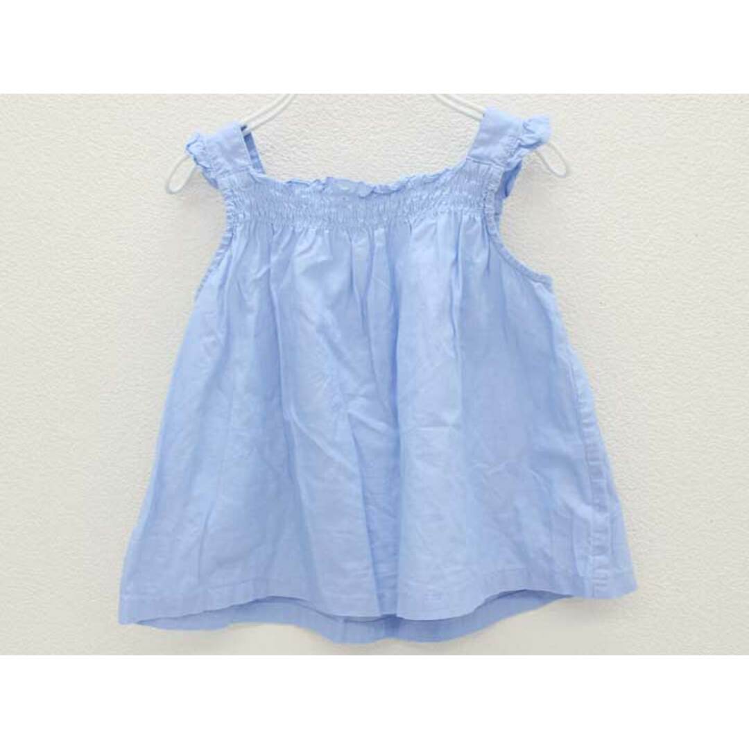 familiar(ファミリア)の[ファミリア/familiar]110cm ノースリーブブラウス 水色【中古】子供服 キッズ kids 女の子 夏 117022 tops キッズ/ベビー/マタニティのベビー服(~85cm)(シャツ/カットソー)の商品写真