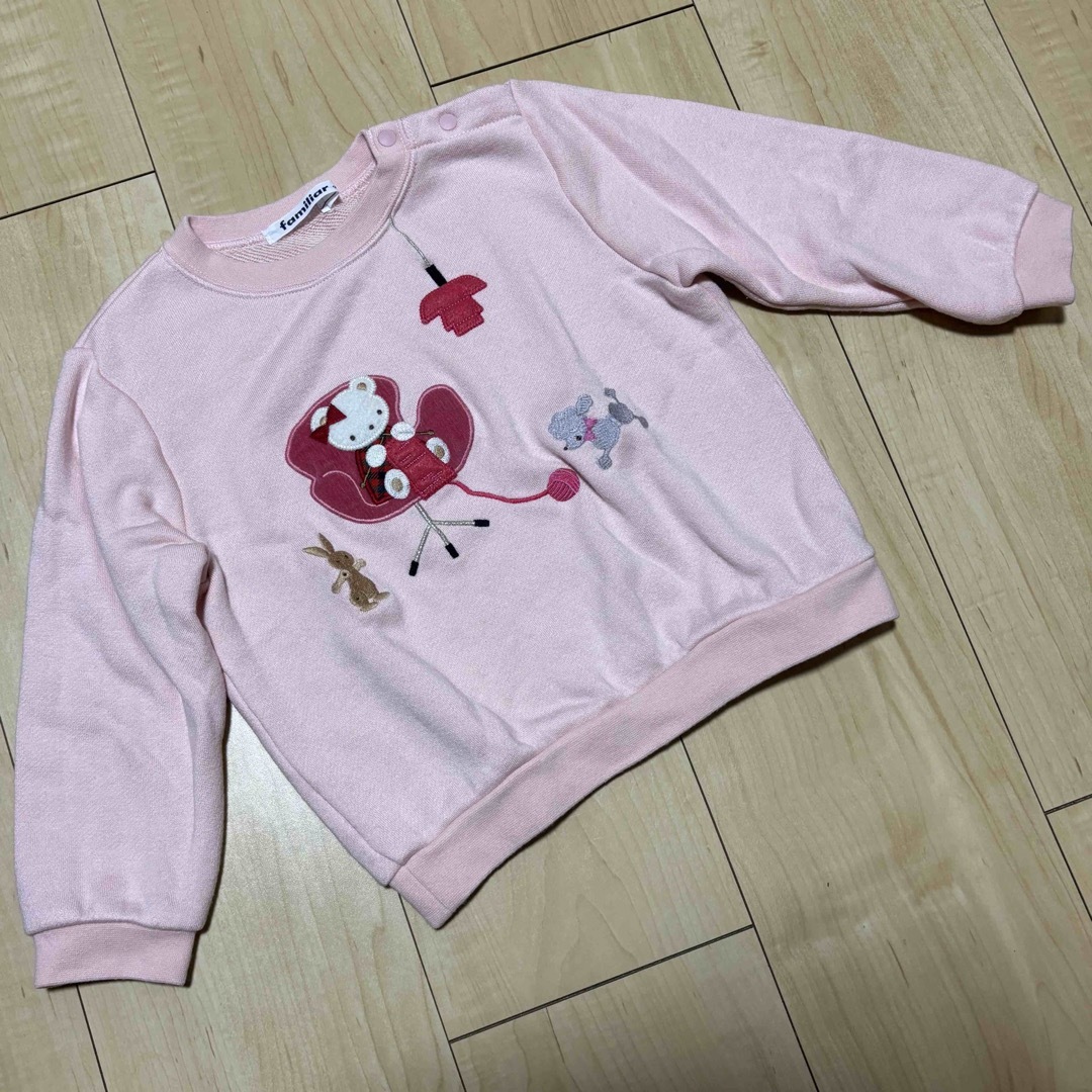 familiar(ファミリア)のファミリア　今期トレーナー　90 キッズ/ベビー/マタニティのキッズ服女の子用(90cm~)(Tシャツ/カットソー)の商品写真