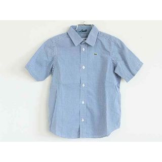 †ラコステ/LACOSTE† 116cm(6) 半袖シャツ 白×青【中古】子供服 キッズ kids 男の子  夏 326032 tops