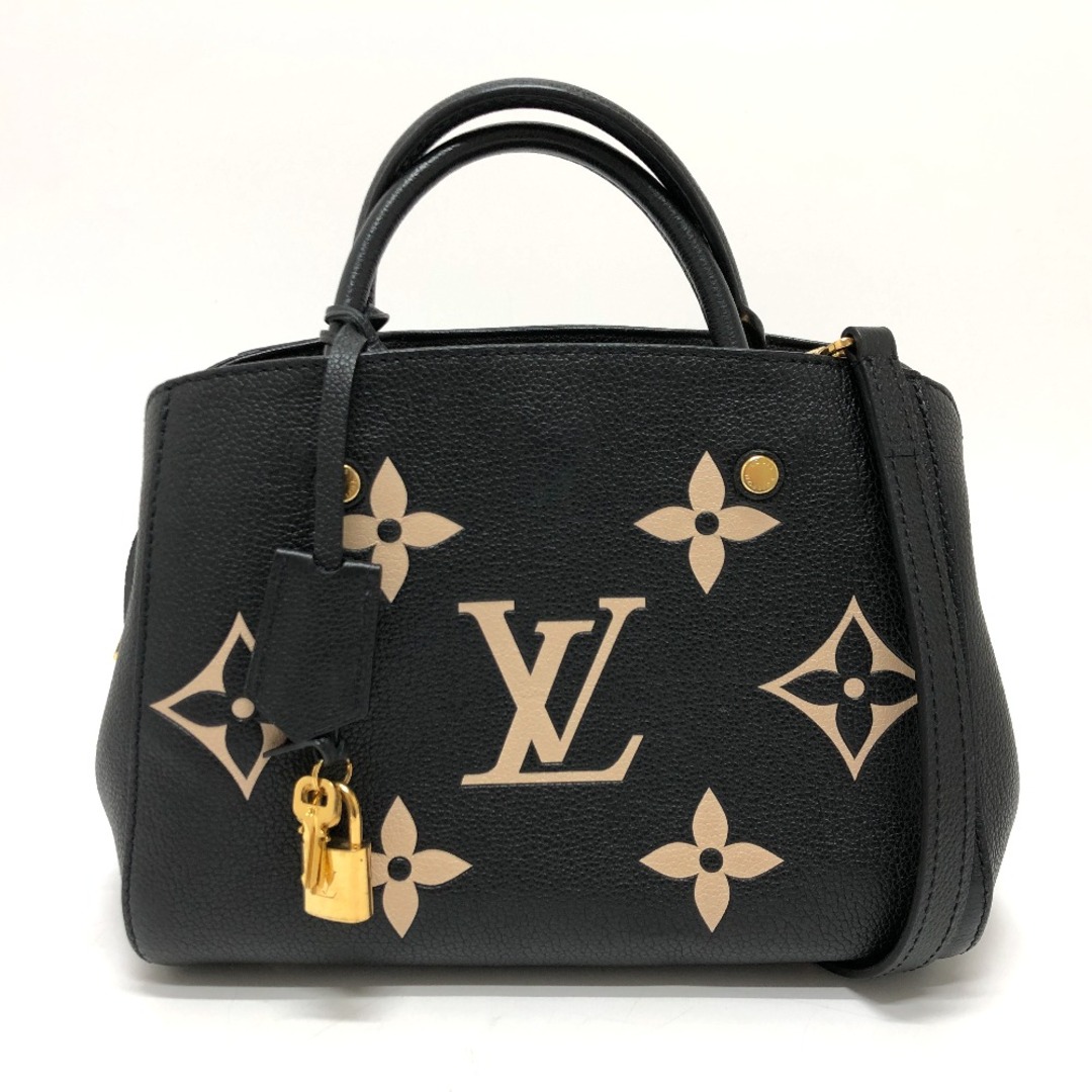 LOUIS VUITTON(ルイヴィトン)のルイヴィトン LOUIS VUITTON モンテーニュ BB M45778 モノグラムアンプラント 2WAYバッグ カバン 肩掛け 斜め掛け ショルダーバッグ ハンドバッグ モノグラムアンプラントレザー ブラック レディースのバッグ(ハンドバッグ)の商品写真