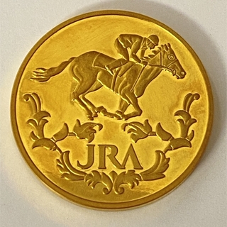 希少 K24 純金メダル JRA 優勝記念 日本造幣局1000刻印 87.3g(金属工芸)