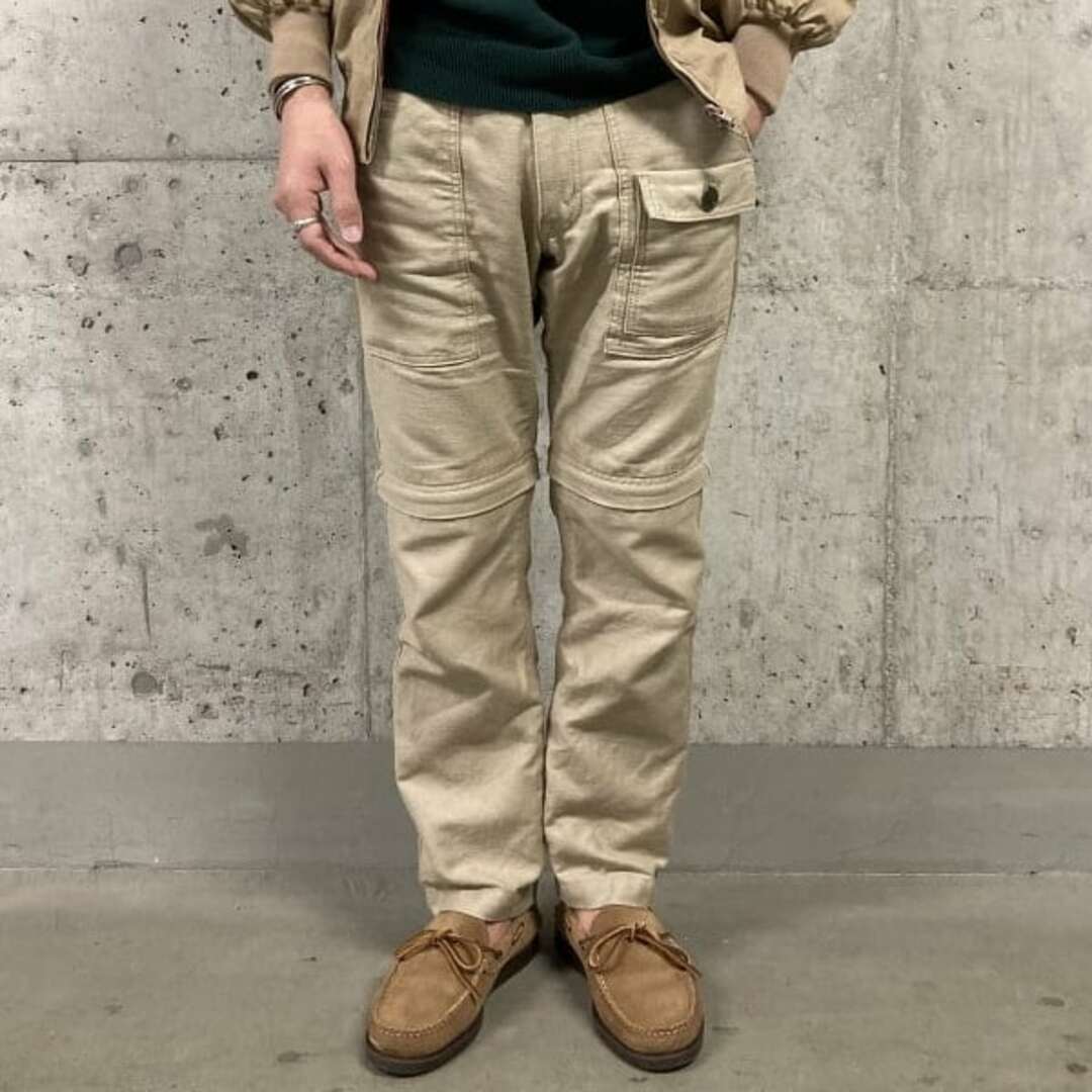 KENNETH FIELD ケネスフィールド Field 7pocket Pants Linen Cotton フィールド7ポケットパンツ リネンコットン 11-24-2689-066 S TAN 2WAY コンバーチブル ボトムス【中古】【KENNETH FIELD】 メンズのパンツ(その他)の商品写真