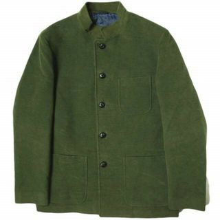 MP MASSIMO PIOMBO エムピー マッシモ・ピオンボ イタリア製 コットンモールスキン スタンドカラージャケット P1CM020 50 OLIVE アウター【中古】【MP MASSIMO PIOMBO】(ブルゾン)