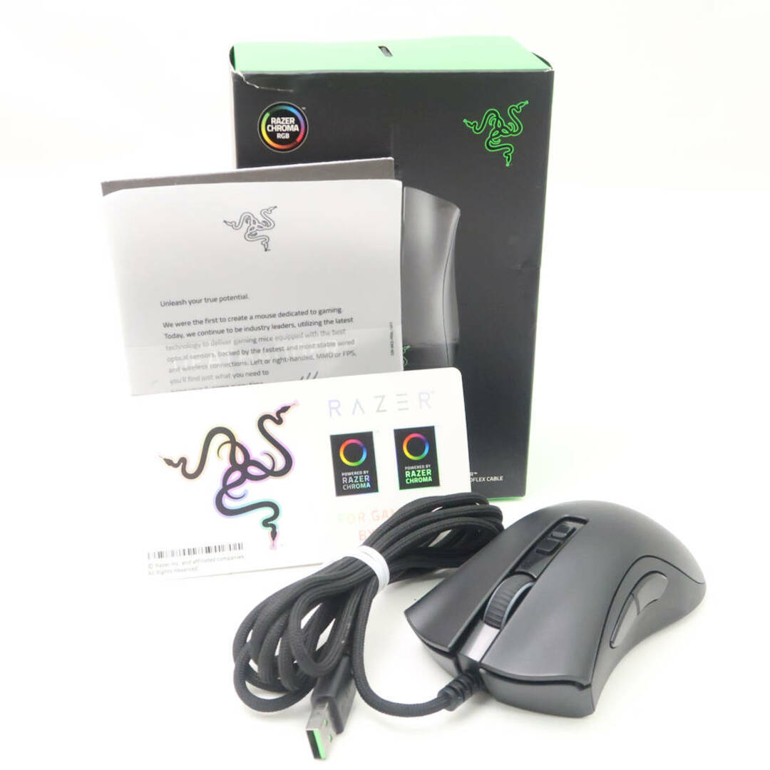 LAZER(レイザー)のRAZER レイザー RZ01-03210100-R3M1 DeathAdder V2 ゲーミングマウス 有線 FPS ゲーム eスポーツ PC周辺機器 HU958  スマホ/家電/カメラのPC/タブレット(PC周辺機器)の商品写真