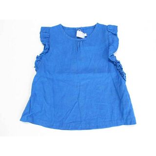 プチバトー(PETIT BATEAU)の《プチバトー/PETIT BATEAU》110cm ノースリーブ/ブラウス/袖なし 青【中古】子供服 キッズ kids 女の子 夏 716022 tops(シャツ/カットソー)