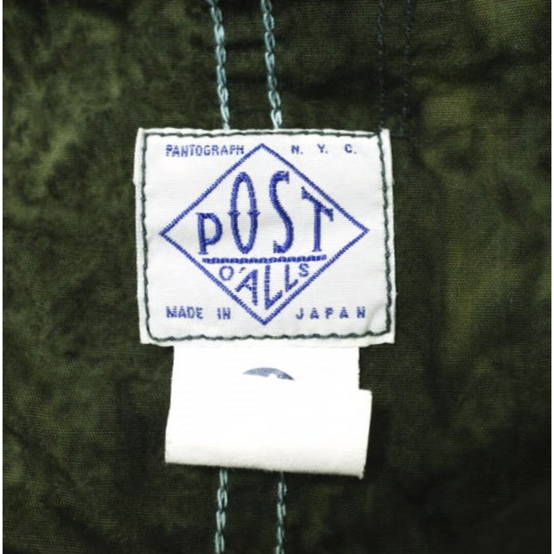 POST OVERALLS(ポストオーバーオールズ)のPOST O'ALLS ポストオーバーオールズ 日本製 Liquid Batik 1910年代 リキッドバティック カバーオールシャツジャケット 1106R-LB1 S Brown アウター【中古】【POST O'ALLS】 メンズのジャケット/アウター(カバーオール)の商品写真