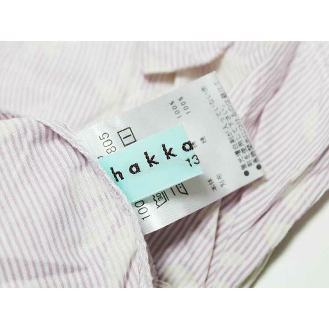 HAKKA(ハッカ)の‡ハッカキッズ/HAKKA kids‡130cm ノースリーブ/ブラウス/袖なし 白×紫【中古】子供服 キッズ 女の子 夏 606032 tops キッズ/ベビー/マタニティのベビー服(~85cm)(シャツ/カットソー)の商品写真