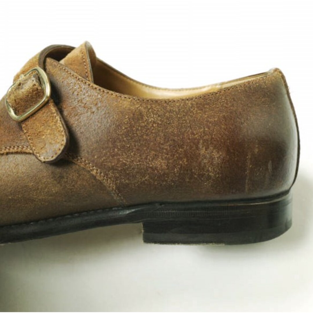 F.LLI Giacometti フラテッリジャコメッティ イタリア製 FG397 SINGLE MONK STRAP つま先コードバン シングルモンクストラップシューズ 42(27cm) ブラウン 革靴 シューズ【中古】【F.LLI Giacometti】 メンズの靴/シューズ(ドレス/ビジネス)の商品写真