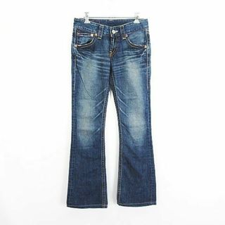 リーバイス(Levi's)のリーバイス 906 デニム ジーンズ ブーツカット ユーズド加工 28 紺(デニム/ジーンズ)