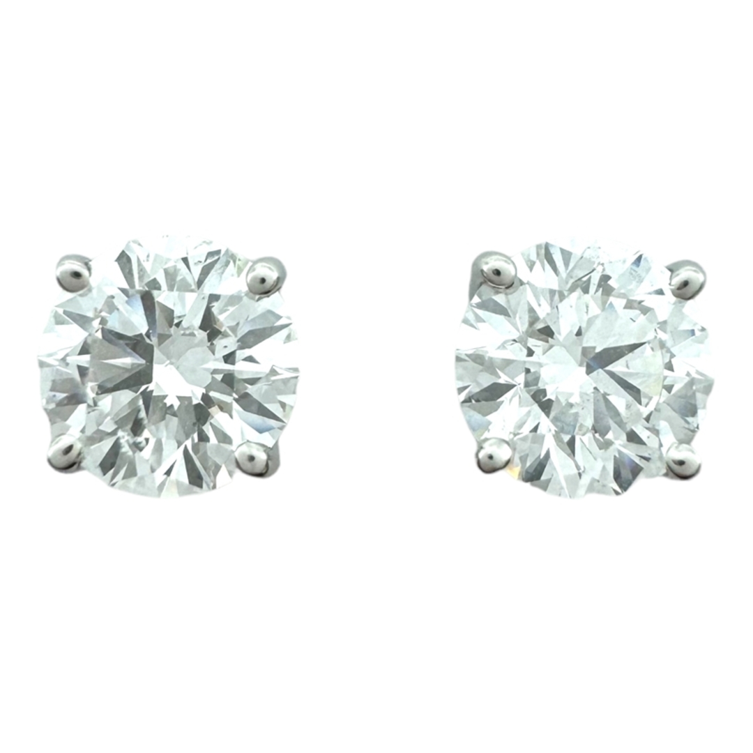 　ダイヤモンドピアス Pt900 D:1.04ct/D:1.07ct ダイヤモンド ジュエリー レディースのアクセサリー(ピアス)の商品写真