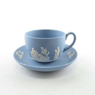 ウェッジウッド(WEDGWOOD)のWEDGWOOD ウェッジウッド ジャスパー カップ＆ソーサー ペールブルー コーヒー ティー SM1859X (グラス/カップ)